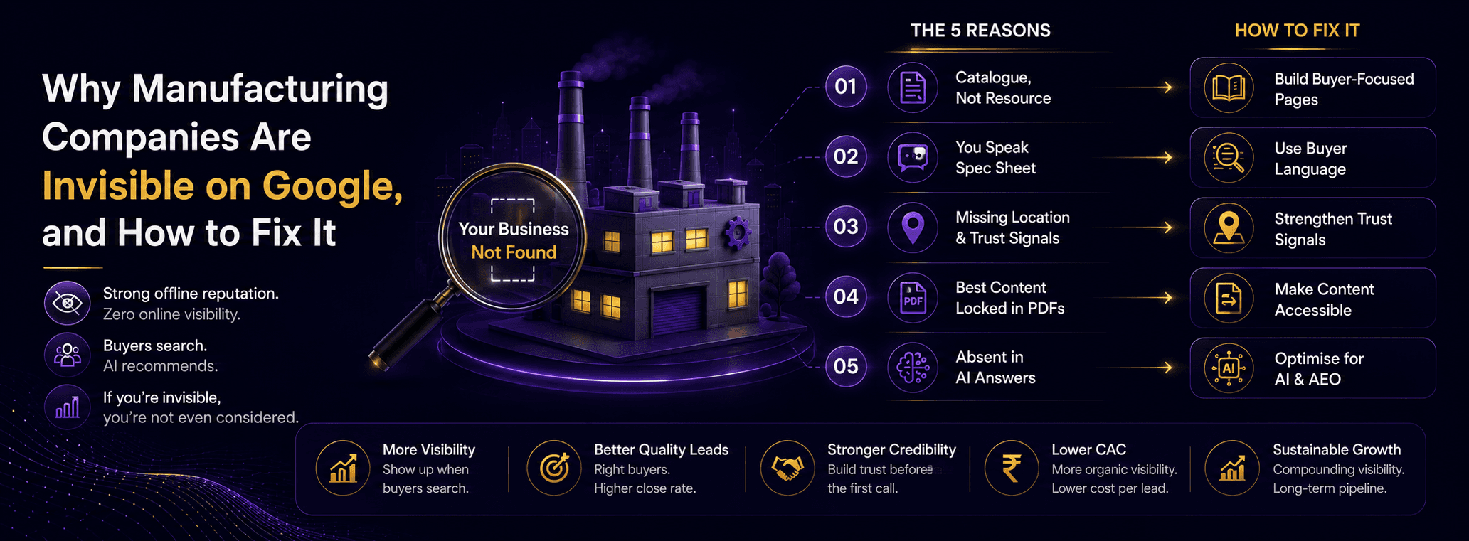 Why manufacturing companies are invisible on Google and how to fix it