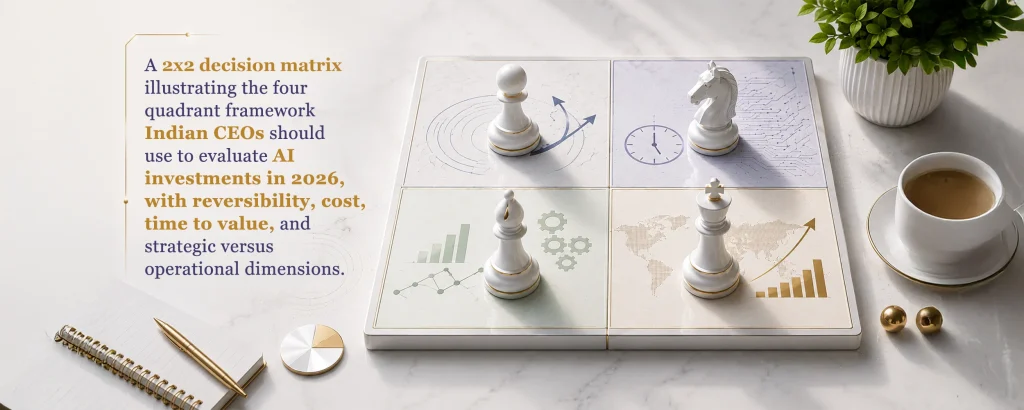 AI investment decision matrix for Indian CEOs 2026